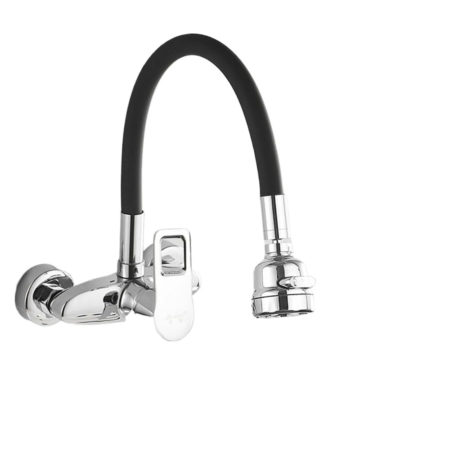 Manguera de grifo de cocina de pared con doble orificio y agua fría y caliente