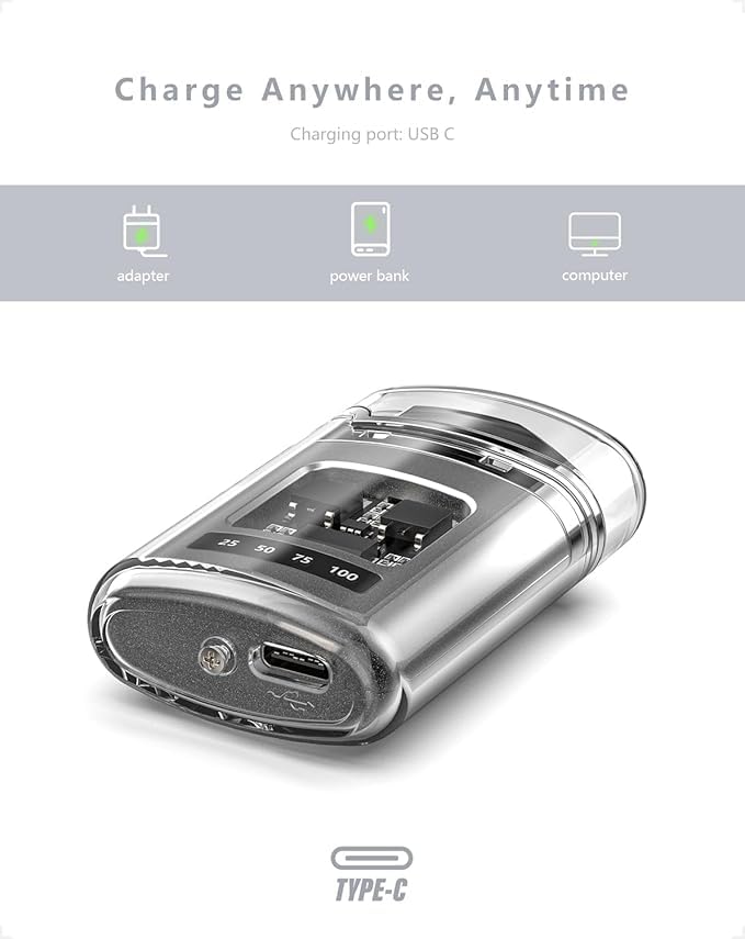 Homyty® Dual Arc Lighter for Candles, Grills & Camping - USB Rechargeable, Windproof Flameless Plasma Lighter for Outdoor Use - lighters for Men (Dual Arc Electric Lighter) 4