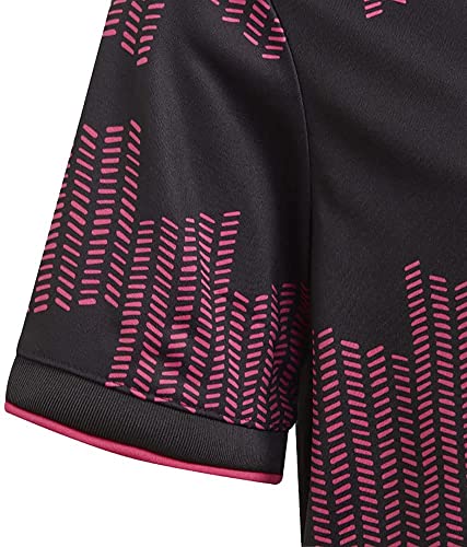 adidas Youth Mexico 2021 Home Soccer Coat, Black / Real Magenta, Small3