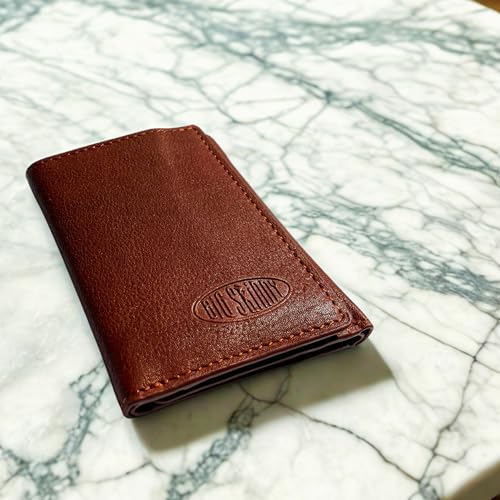 Big Skinny Full Leather RFID Blocking Trifold (Cognac) 5