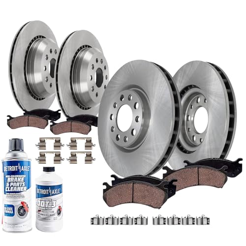 Detroit Axle - Brake Kit for 2020 2021 2022 2023 Jeep Gladiator 3.0L, 3.6L, Disc Brakes Rotors Ceramic Brake Pads Replacement : 12.99
