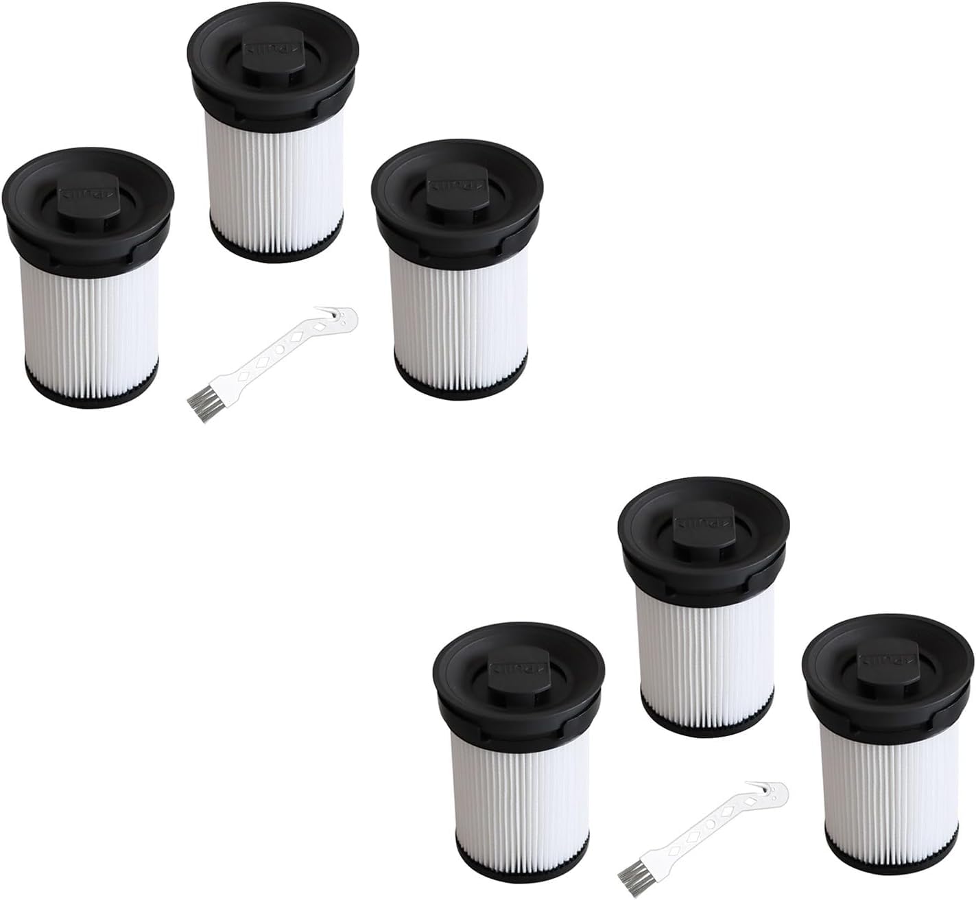 3/6 zestawów wymiennych filtrów do odkurzacza, filtr drobnego pyłu do MIELE Triflex HX1 FSX HX FSF 11385020 9178017731 akcesoria do odkurzacza, zmywalny filtr HEPA wielokrotnego użytku (2