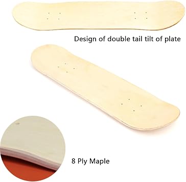 8inch Skateboards – Maple Skate Deck, 8-Layer Board, Double Concave