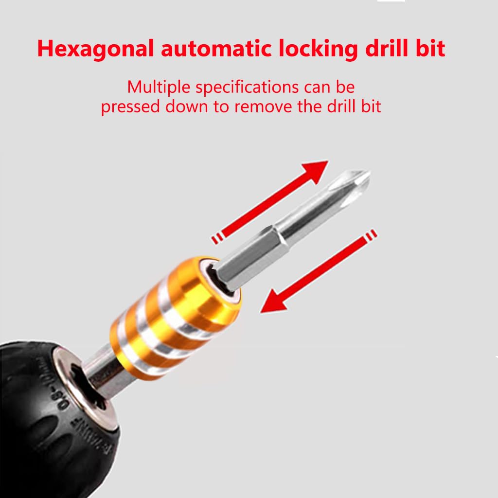 Generic Professional HSS Titanium Step Drill Bit Set - 48 Sizes with Magnetic Drill Bit Extension Kit, A00051