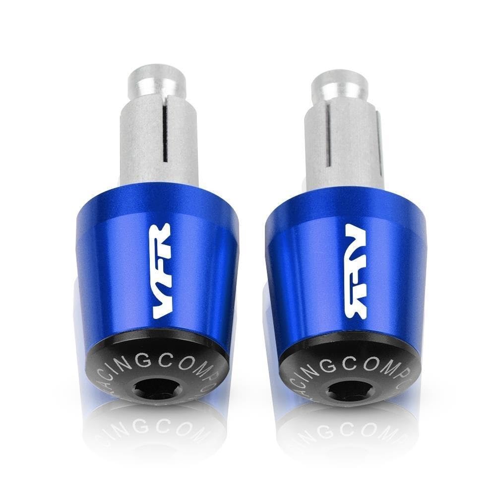 Anti-vibration poignée pour Honda VFR 800 guidon 22mm bleu