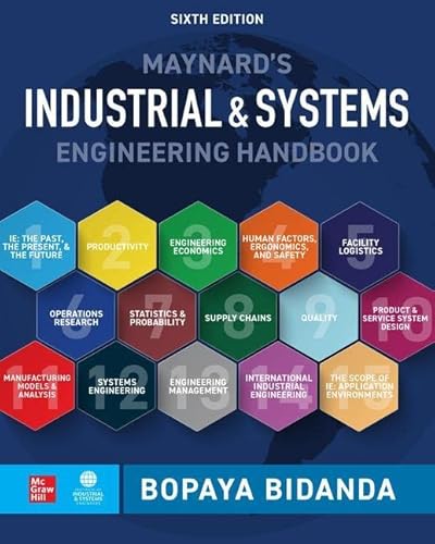 Maynard's Industrial And Systems Engineering Handbook, Sixth Edition #TOP14