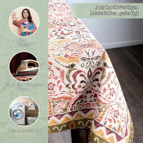 Maison d'Hermine Tischdecke, Rechteckig, 100% Baumwolle (180 cm x 140 cm) – Ansicht 3