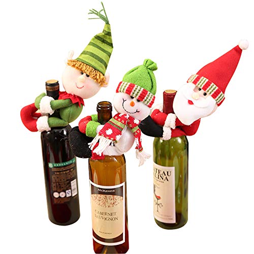 Gudotra Sacs à vin colorés en Tissu avec Cordon pour décoration de Table