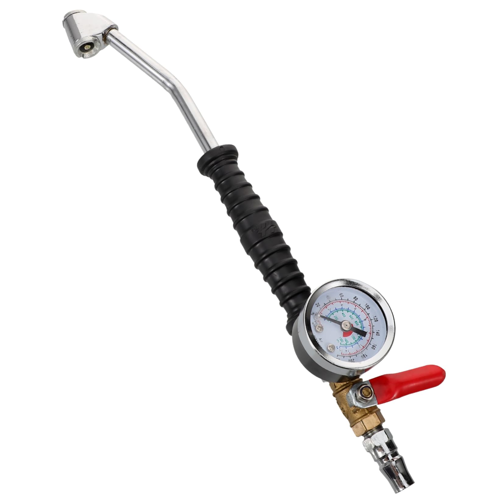 Gogogmee Tire Inflator Pressure Gauge with Heavy Duty Air Chuck Portable Tire Gauge for Car Tires Quick Connect Design for Efficient Inflation User Friendly and Durable Tool