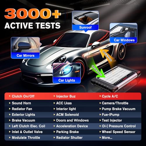 Autel Scanner MaxiCOM MK808BT PRO: 2026 Bidirectional Scan Tool Work as MK900BT, 33FT BT 2.0 Ver. of MK900 MX900 MK808S MaxiCheck MX808S MK808Z, 3K+ Active Tests, 28+ Services, OE Full Sys, OS 11, FCA - Image 5