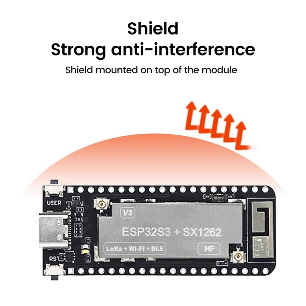 Placa de Desarrollo Inalámbrica 863-928MHZ Stick Lite V3 SX1262+ESP32S3 Placa de Desarrollo Lora Soporte Bluetooth WiFi