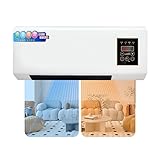 Aire acondicionado split, calefactor y enfriador, 2 en 1, de pared o portátil, for comodidad todo el año, funcionamiento ultrasilencioso.(A)