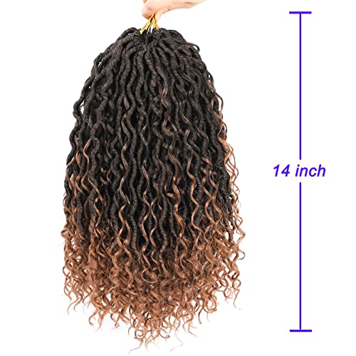 Image of 8 Packs Goddess New Locs Crochet Hair, 12 Inch Hippie Locs, Crochet Braids