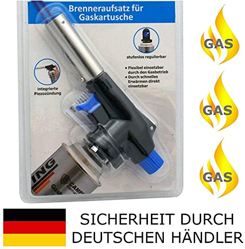 TronicXL Küchenbrenner Flambierbrenner gas Bunsenbrenner für Creme Brulee Steak BBQ Nachtisch Fleisch Küche flambierer… – Bild 4