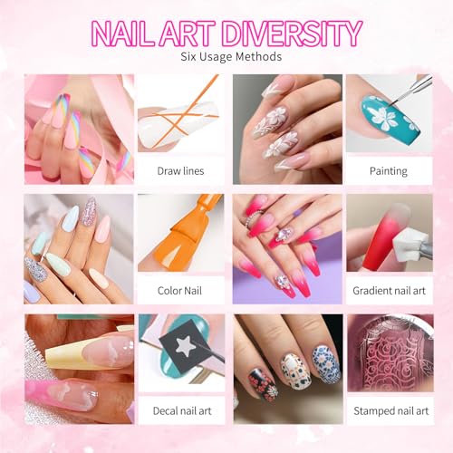 Set de 4 esmaltes en gel Ombre para uñas miniatura 7
