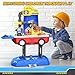 FunMission Kids Tool Set, Work Tool Bench with 69 Realistic Toy Tools And Accessories, Xmas Gift Transformable Tool Set, Toddler Bench Pretend Play Learning & Tool Set for Toddlers Boys & Girls Age 3+