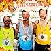 Loetere 24 Pcs Turkey Trot Award Medals 2'' Turkey Race Awards Trophy with Neck Ribbon Thanksgiving Winner Prizes Bulk Gifts for Team Prize Participation Competitions Achievement Party Favors