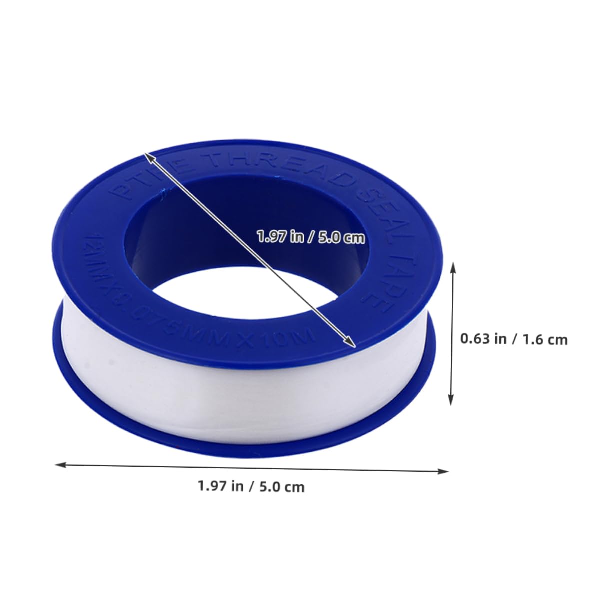 12 Rolls PTFE Plumbing Thread Seal Tape for Pipes and Joints
