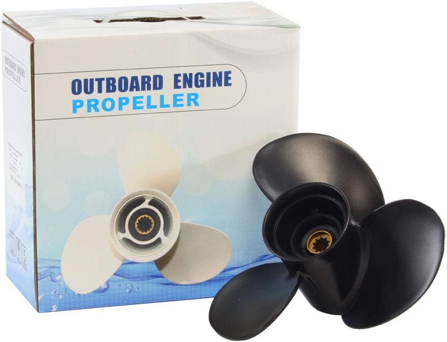 Max Motosports Propeller fit Mercury Outboard Engine 9.9 15 18 20 25HP Prop 48-19640A40 10-3/8 x 13 Pitch 10 Tooth Spline