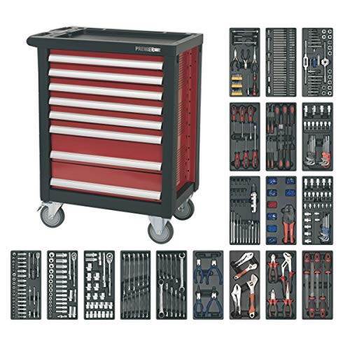 Image of Sealey Ap2408Ttc08 Rollcab 8 Drawer With Ball Bearing Runners And 707Pc Tool Kit