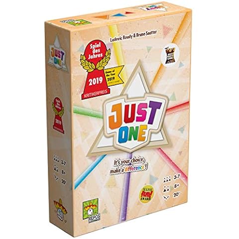 Repos Production, Just One, Board Game, Ages 8+, 3-7 Players, 20 Minute Playing Time Cover