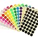 JANYUN 3200 Pcs 1 Inch Round Coding Circle Dot Labels, 16 Colors