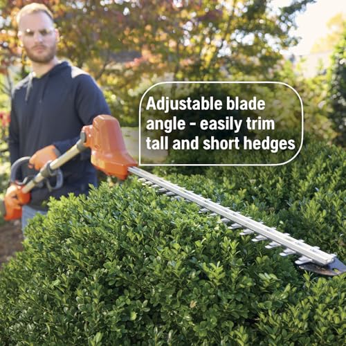 Image of Husqvarna DH110 Hedge Trimmer Attachment, FLXi Compatible Cordless Hedge Trimmer Attachment, Hook and Harness Included for Easy Storage and Additional Support