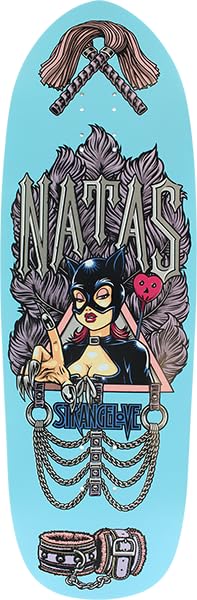 STRANGELOVE NATAS SEAN CLIVER SKATE DECK-10x32.75 BLUE