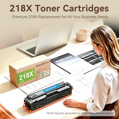 Image of 218X Toner Cartridges 4 Pack Compatible Replacement for HP 218X 218A Toner Color LaserJet Pro 3201dw MFP 3301fdw 3301sdw 3301cdw Printer (Black /Cyan /Yellow /Magenta)