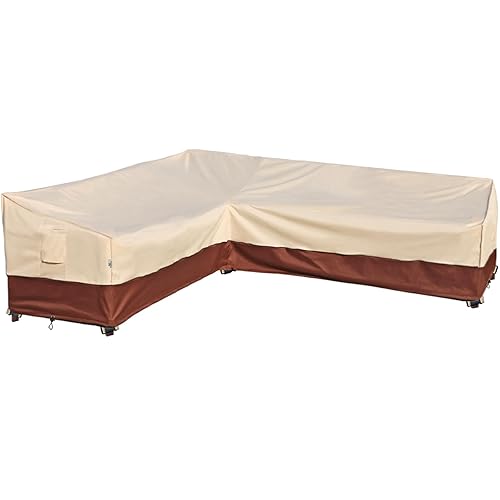 Outdoor Sectional Cover Patio Furniture Covers Waterproof Rip-Stop Anti-UV 600D