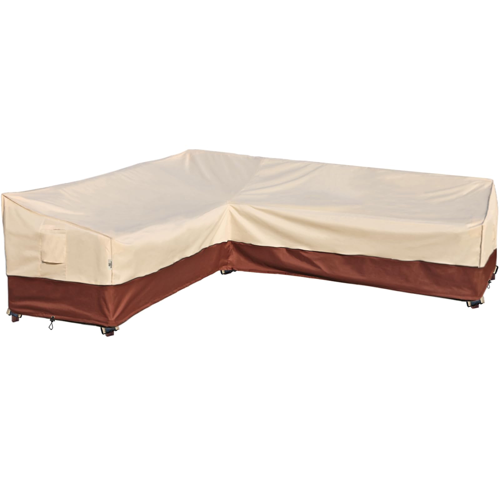 Westblue beige and reddish brown sectional cover