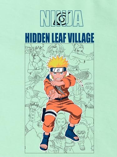 Image of Bewakoof Official Naruto Merchandise Men's Graphic Printed Oversized Fit Full Sleeve Round Neck Cotton Jersey T-Shirt