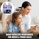 Wireless Earbuds Clip On Earbuds - Lightweight On-Ear Earbuds with Ear Hoops, Portable Noise Cancelling Headphones for Music Phone Calls, Exercise, Travel | Spor Headset - Image 2