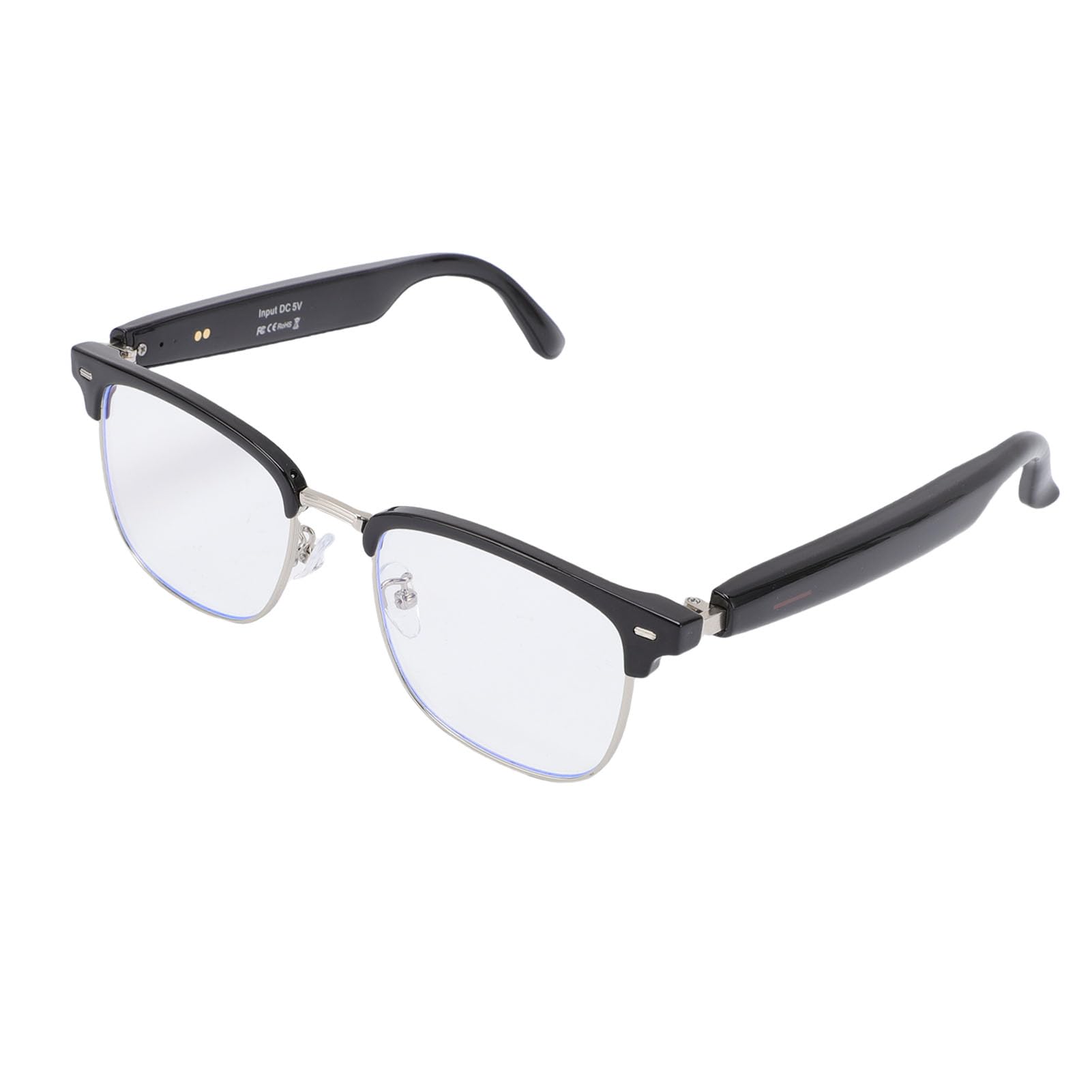 Yunseity Smart Glasses with AI Translation, Real Time Bluetooth 5.3 Translation Glasses with Support Languages, Blue Light Filtering Lenses,Touch Control Open Ear Lighweight Eyeware