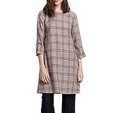 Material: 32% Wool GANT Damen D1. Washable STR Wool A-LINE Dress Kleid, Braun (Warm Khaki 213), (Herstellergröße: 36)