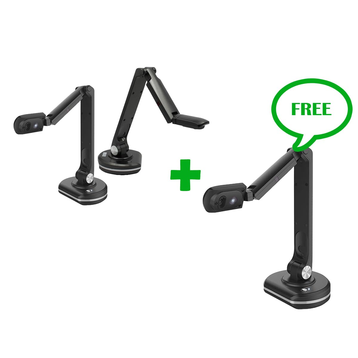 2-Pack Joyusing V500S Document Camera and Get 1 for Free - 8MP Document Camera for Teachers - Compatible w/Mac, Windows, Chromebook Perfect for Online Teaching, Distance Learning, Web Conferencing