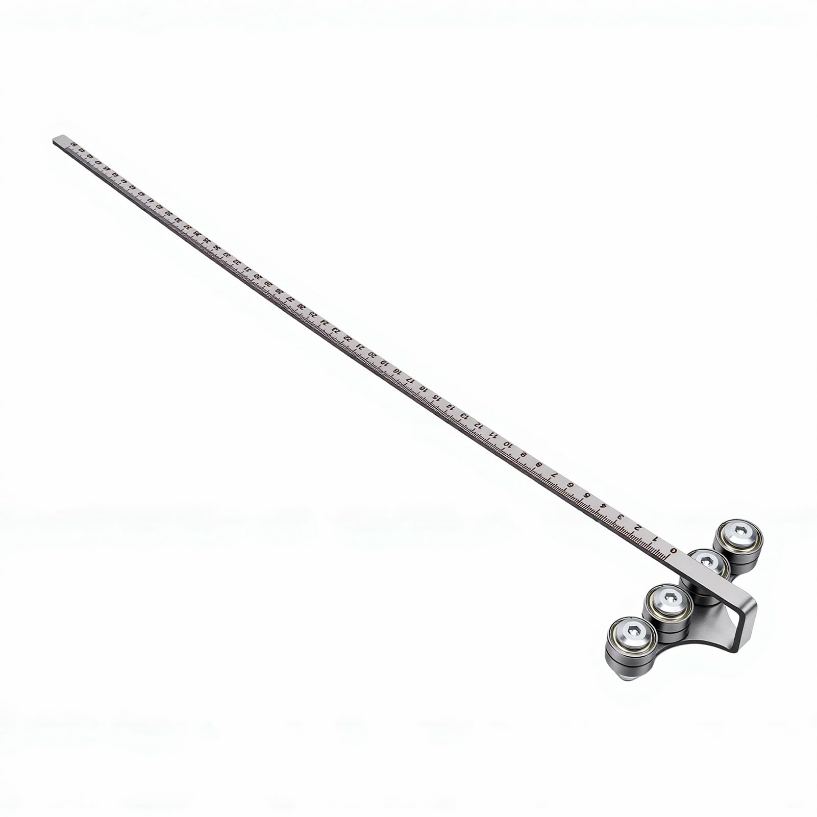 Denash Carril Guía de Sierras Circulares de Acero Inoxidable y Pinza de Posicionamiento para Cortes de Precisión de Carpintería de 21,65 Pulgadas