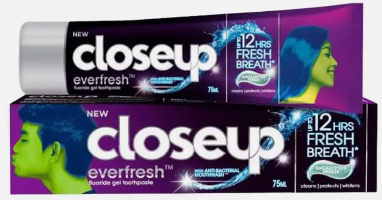 90g Eucalyptus Closeup Toothpaste, Family Pack Toothpaste Cleans Protects and whitens Teeth