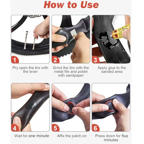 58 PCS Bike Tire Repair Kit