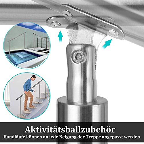 Rambarde de piscine réglable kit installation escalier et marche jardin - 4