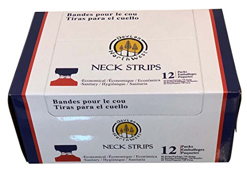 DevLon NorthWest Salon Neck Strips Paper 60 Strips Pack Of 12 (NECK STRIPS)