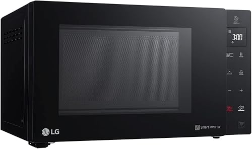 LG MH7235GPS Four à micro-ondes Smart Inverter avec grill à quartz, 32 litres, 1200 W, programmes automatiques, 5 niveaux de puissance, plaque micro-ondes Crispy inclus - Noir fumé - 3