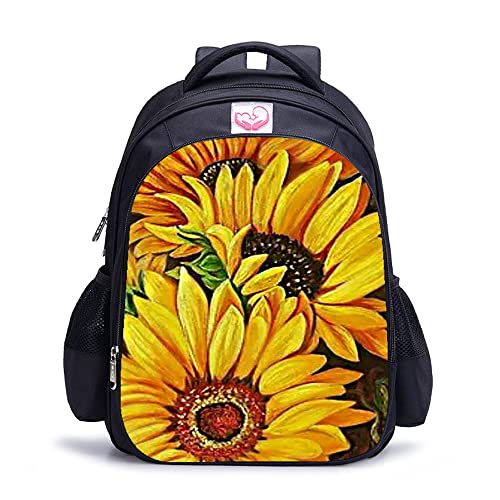 Sac à dos d'école tournesol 41x28x12 cm pour sport et loisirs