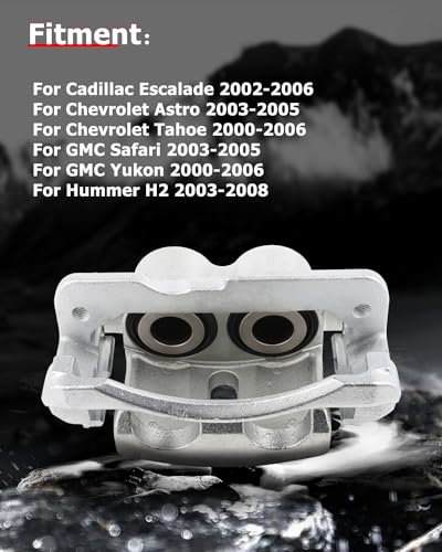 Image of cciyu 18-B4728 Front Right /Rear Left Brake Caliper Assembly w /Bracket For Cadillac 2002-2006,For Chevy 1999-2013,For GMC 1999-2013,For Hummer 2003-2009