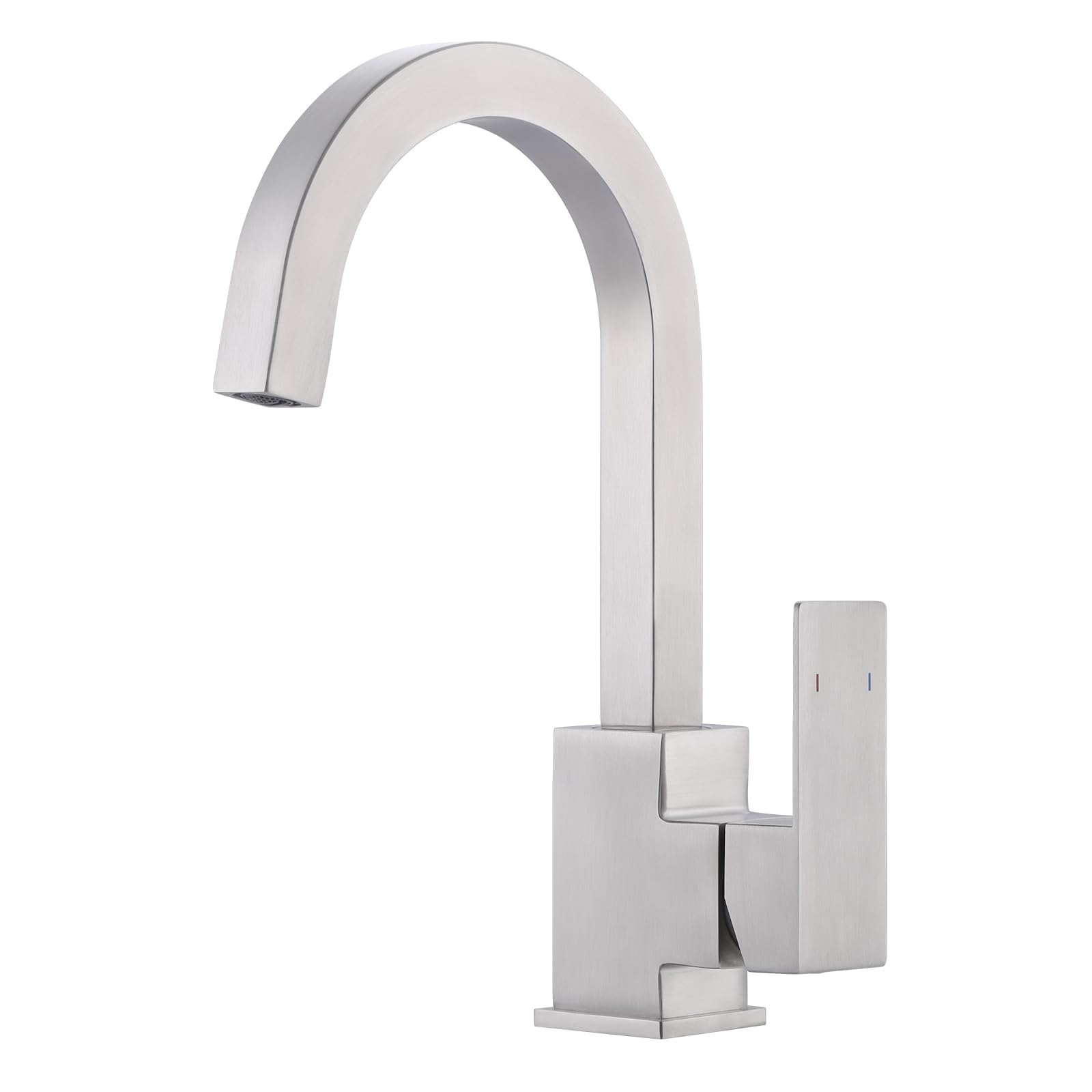 ALEASHA Bar Sink Faucet, Bar Sink Faucet Single Hole, Brushed Nickel