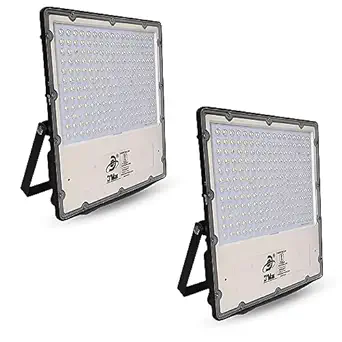 D'Mak 200W Lens Led Flood Light - Ip65 Waterproof Led Lights with 120 Wide Beam-Led Lamp Lights for Yard,Showroom,Shop, Factory,Garden, Playground & Home(Cool White,6500k)- Pack of 2