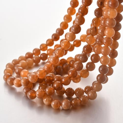 8MM Natural Stone Chalcedony Quartz Jade...