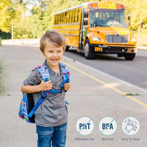 Image of Wildkin Kids Backpack for Boys & Girls, ECO rPET Recycled Lightweight Bookbag with Padded Straps