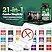 EYHBQIA Sea Moss and shilajit Bundle - 90 Count - Sea Moss, Black Seed Oil, Ashwagandha, Turmeric & Shilajit, Rhodiola Rosea,Burdock, Bladderwrack 21 in 1 Supplements (2 Packs) Brown