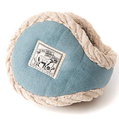 Casualbox 耳あて 秋冬用 ［ フリーサイズ/スエード サックス ］ ファー イヤーマフ 耳当て ユニセックス